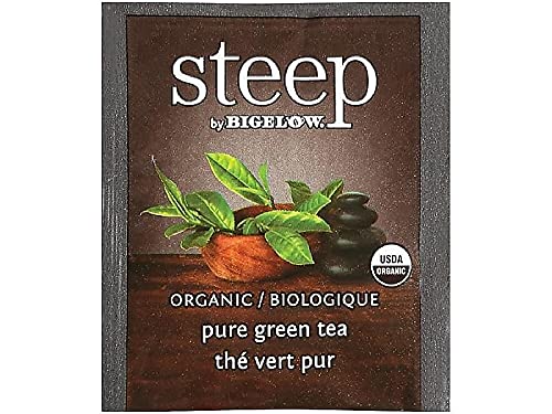 Steep By Bigelow Organic Pure Green Tea, 20 Total Tea Bags