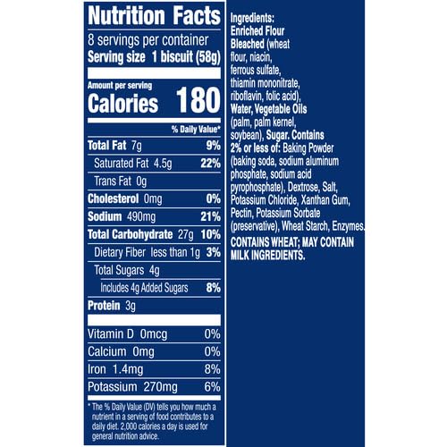 Pillsbury Grands! Southern Homestyle Biscuits, Original, 8 Ct, 16.3 oz