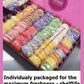 Leilalove Macarons Amour 21 Gourmet Macarons - Macarons Wrapped Individually Box May Vary In Style
