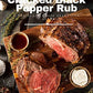 Cracked Black Pepper Rub- 3.1 Ounce Cube - A Classic Montreal Style Steak Seasoning Blend. Use On Steak, Chicken, Pork Or Vegeta