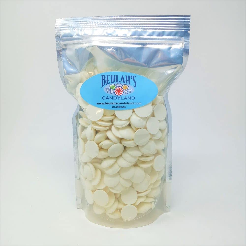Merckens Coating Wafers, Super White, 2 Pound Package, Melting Chocolate