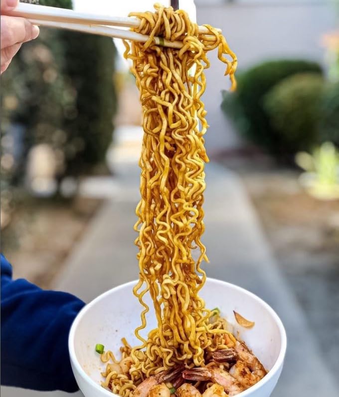 Abc Spicy Beef Stir Fry Street Noodles (Pack Of 8) Hot And Spicy Beef Flavored Instant Ramen Noodles - No Msg, Halal