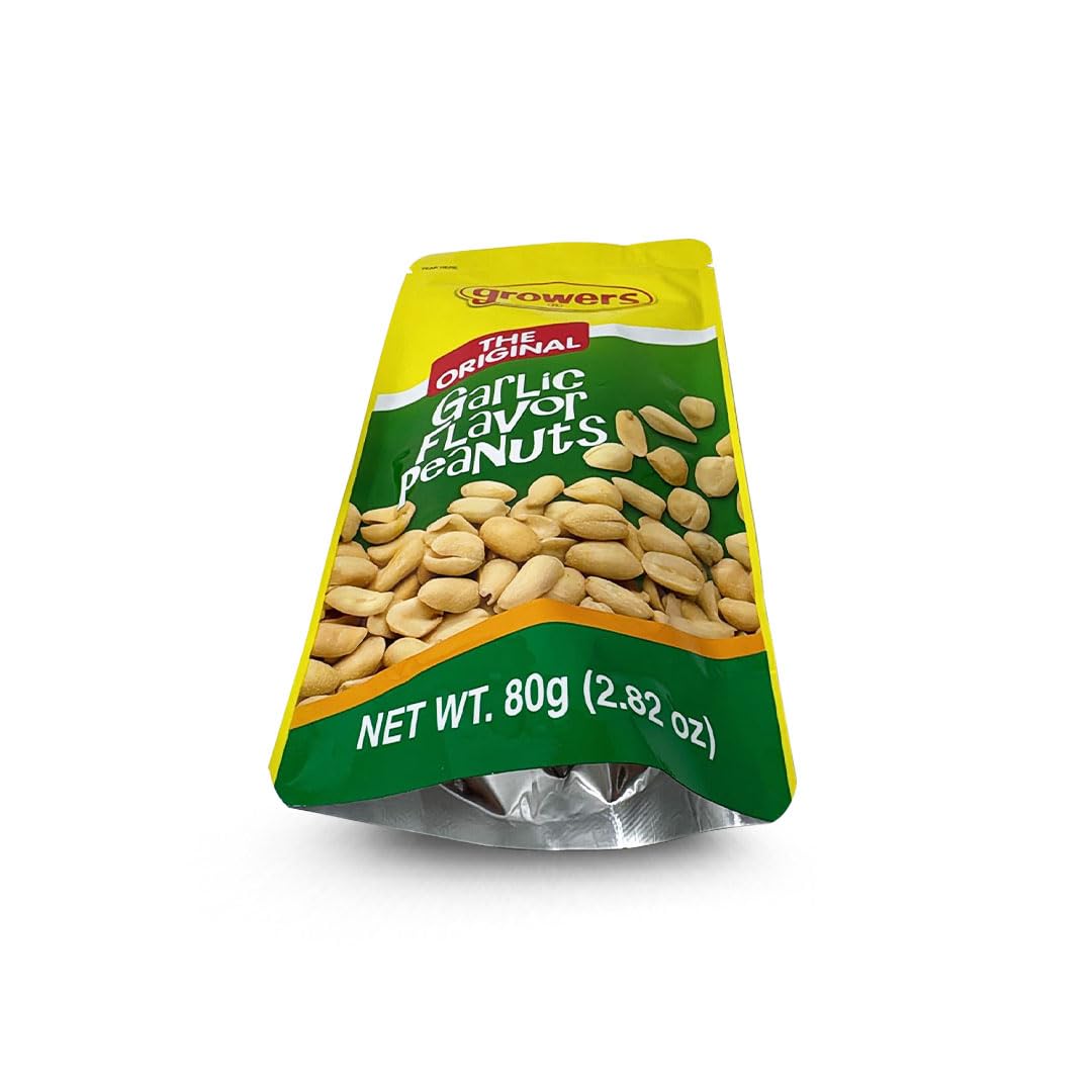 10-Packs Growers Peanut Garlic Flavor 80G Ea