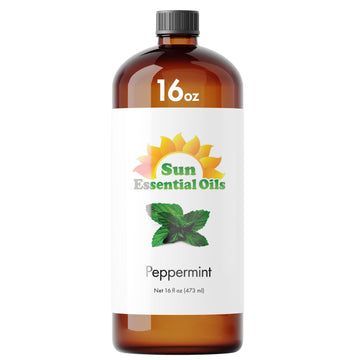 Sun Essential Oils 16Oz - Peppermint Essential Oil - 16 Fluid Ounces