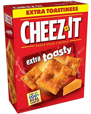 Cheez-It, EXTRA TOASTY, NEW FLAVOR! Baked Snack Crackers 12.4oz. 4 pack