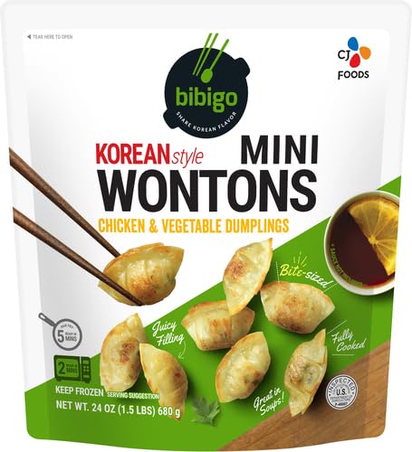bibigo Mini Chicken & Vegetable Wonton, 24 Oz
