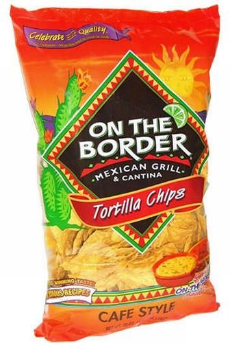 On The Border Cafe Style Tortilla Chips - 24 Oz (Pack Of 6)