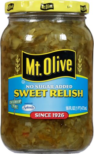 Mt. Olive No Added Sugar Sweet Relish, 16 Oz