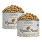 FERIDIES Gourmet Virginia Peanuts, Unsalted, 18oz Can, Pack of 2, Super Extra Large