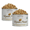 FERIDIES Gourmet Virginia Peanuts, Unsalted, 18oz Can, Pack of 2, Super Extra Large
