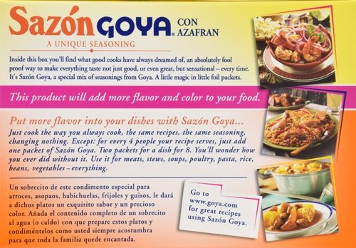 Goya Foods Sazón Seasoning With Azafran, 3.52 Ounce (Pack Of 18)