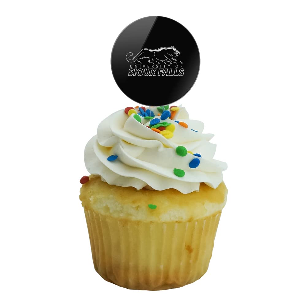 University Of Sioux Falls Secondary Logo Cupcake Picks Toppers Decoration Set Of 6