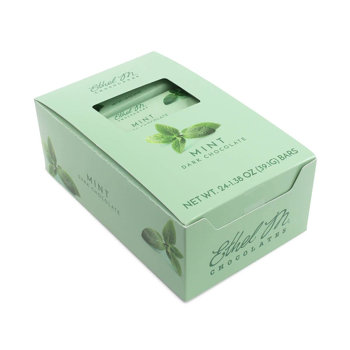 Ethel M Chocolates Top-Grade Dark Mint Chocolate Mint Bars  Individually Wrapped Chocolate Candy Bars  For Gifting  Holidays & Everyday Indulgence (24 Pieces)
