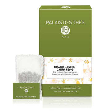 Palais des Thés Grand Jasmine Chung Feng Green Tea - Vegan - 20 Biodegradable Tea Bags