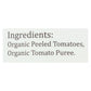 Organico Bello, 100% Organic San Marzano Tomatoes,Whole Peeled, Pack of 12, Size 28 OZ - No Artificial Ingredients Gluten Free G