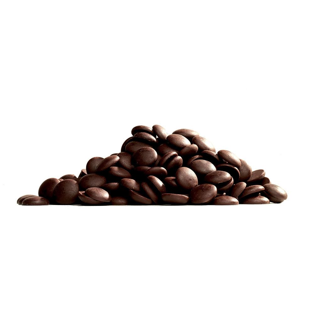 Cocoläat Dark Couverture Chocolate Chips, 73% Cocoa, 12 oz, Culinary Grade, Dark Brown, Resealable Pouch