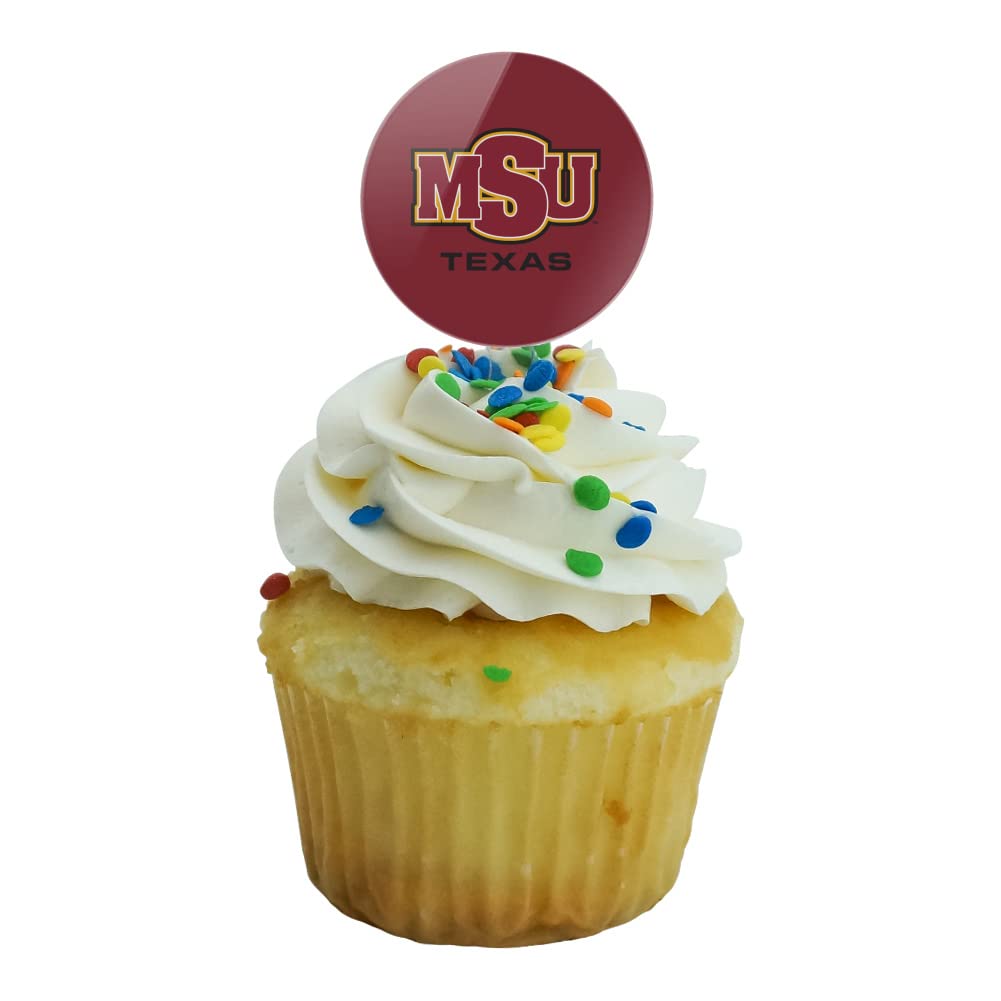Midwestern Sate Primary Logo Cupcake Picks Toppers Decoration Set Of 6