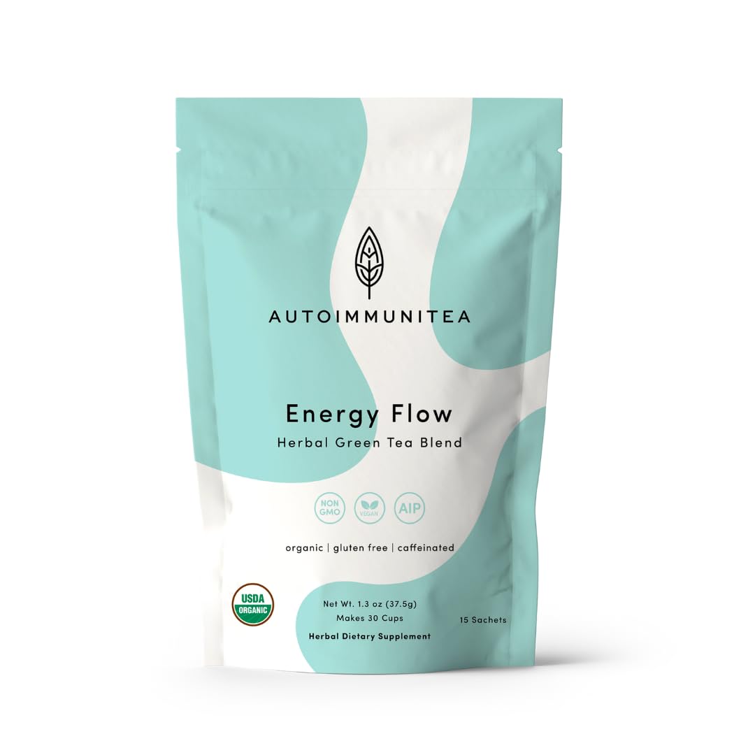 AutoimmuniTea -- AIP Energy Tea Blend, for Energy Boost, Cognitive Function, with Organic Green Tea, Lemongrass, and Spearmint -