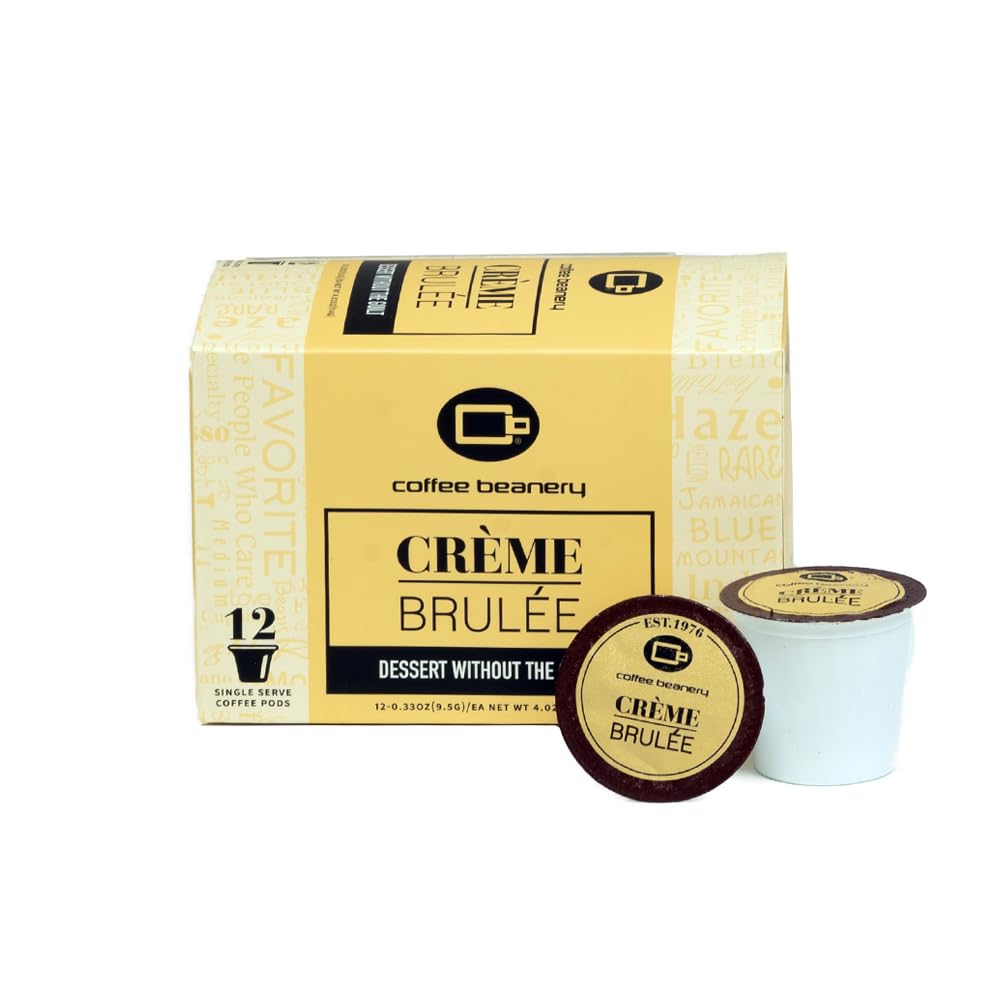 Coffee Beanery Crème Brulee Coffee Pods - 12ct Medium Roast Arabica Coffee, 1 Count