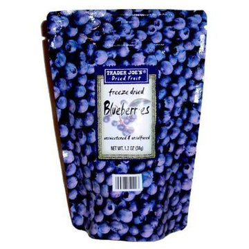 Trader Joes Freeze Dried Blueberries Unsweetened & Unsulfured (5 Pack)