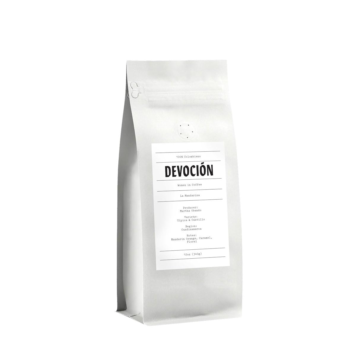La Mandarina - Women in Cofffee - Roasted by Devocion - Whole Bean Coffee - 12 Ounce Bag