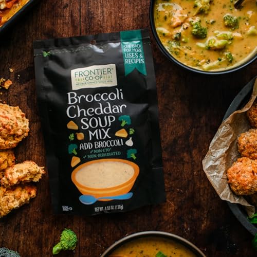 Frontier Broccoli Cheddar Soup Mix Pouch, 4.59 Ounce