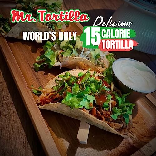Mr. Tortilla Low Carb Tortilla Wraps - Keto - 1 Net Carb per Serving - Multigrain - 12 Count
