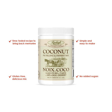 Rawleigh Coconut Pie Filling & Dessert Mix, 16 oz, Pack of 3, White