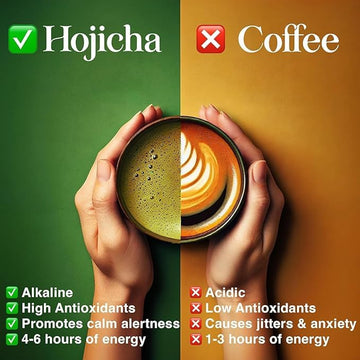 One With Tea Organic Hojicha Powder, Roasted Matcha Green Tea Powder From Japan, Hot Or Iced, Made In Japan, Organic Hojicha 1 O