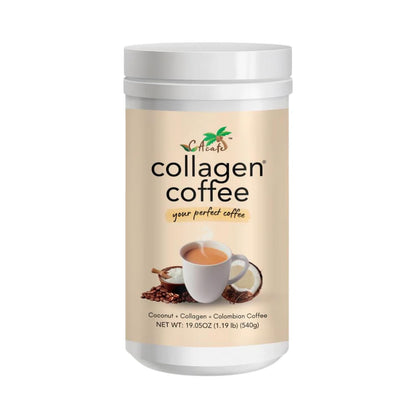 CAcafe Collagen Coffee | Coconut Infused Colombian Blend Coffee with Anti-Aging Collagen | Antioxidants & Natural Energy | 19.05