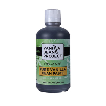 Organic Vanilla Bean Paste | Baking Necessity | Pure Vanilla For Cooking | Vanilla Bean Project | 1 Quart, 32 Ounces