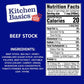 Kitchen Basics Original Beef Stock, 8.25 oz. Carton (Pack of 12) Savory and Conveniently Sized for Delicious Meals