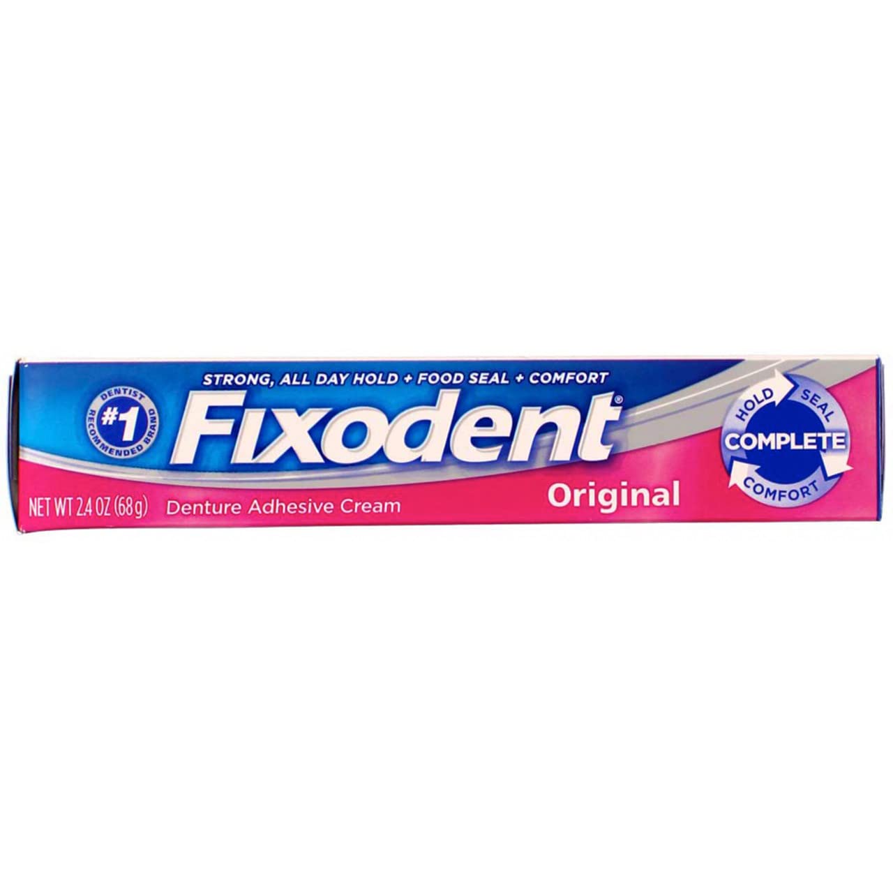 Fixodent Complete Original Denture Adhesive Cream 2.4 Oz