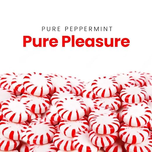 Sweetaholic Sugar Free Starlight Peppermint Candy | 2 Pound (160 Pcs Approx) | Made In Usa | Individually Wrapped | Bulk Hard Ca