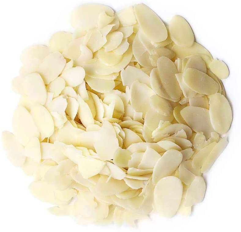 Food To Live - Blanched Sliced Almonds, 8 Pounds Thinly Sliced Raw Blanched Almonds, Vegan, Keto, Kosher, Bulk. High In Vitamin