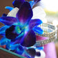 Sunne Tropical Fresh Orchid Loose Bloom DIY Lei, 50 BLUE, Model ORC-LBS-BLU50, Food & Drink Decoration