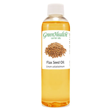GreenHealth Flaxseed Oil - 100% Pure, Cold Pressed, 4 Fl Oz