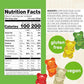 Snak Club Tajin Gummy Bears, Assorted Fruit Candy Gummies with Chili and Lime Seasoning, Mild, Gluten-Free and Vegan Snacks, 2 o