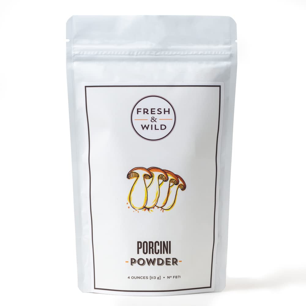 Fresh & Wild | Dried Porcini Powder | All Natural, Vegan, Gluten-Free | For Cooking in Pasta, Risotto, Soup, Casseroles and More