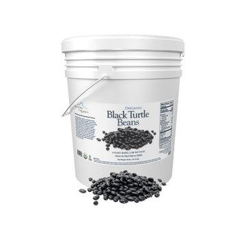 Mountain High Organics - 40 lbs, Certified USDA Organic Dry Black Beans in Bulk, Non-GMO, Vegan, Whole Dried Black Beans, Plant 