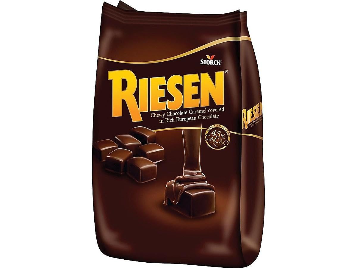 Riesen Chewy Caramel Dark Chocolate Pieces, 30 Oz. (Sul398052)