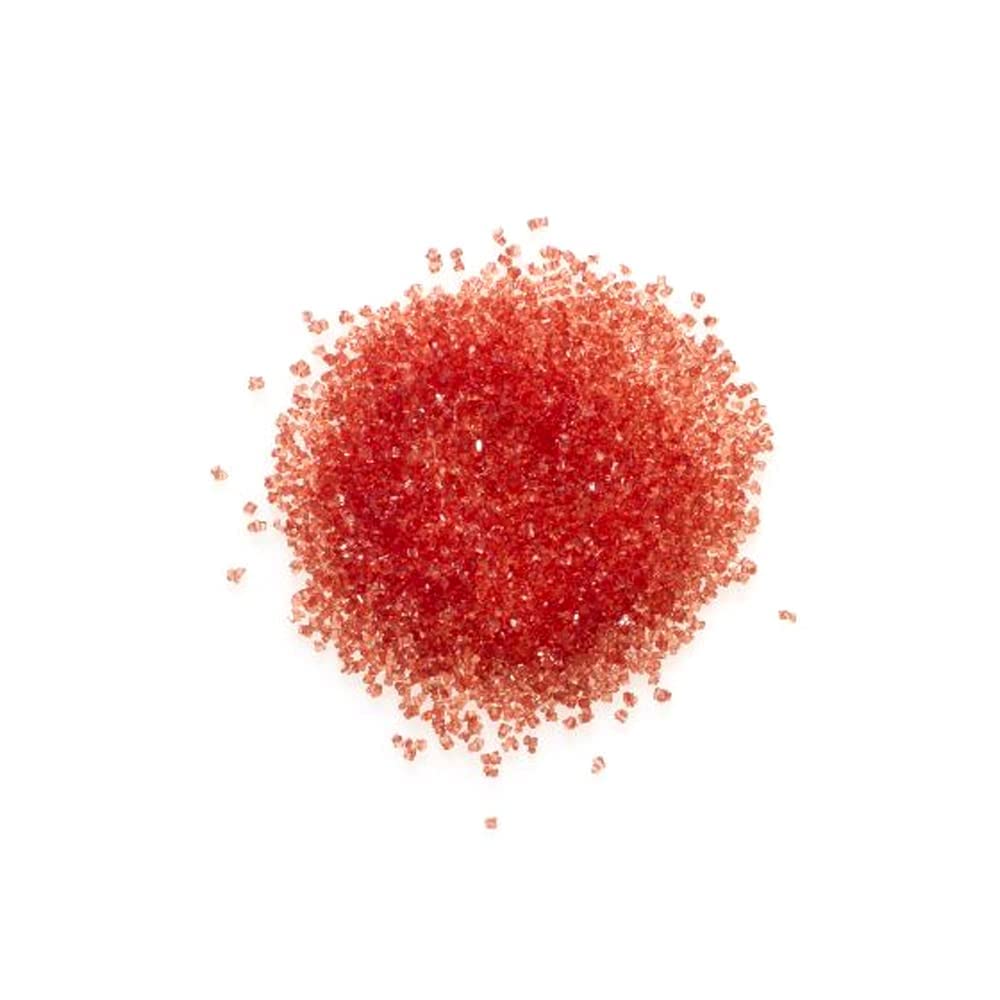 Ocreme Sanding Sugar For Cookie Decorating - Eye-Catching Red Sugar Crystals For Unique Cake Toppings - Extra Sugar For Cake Top