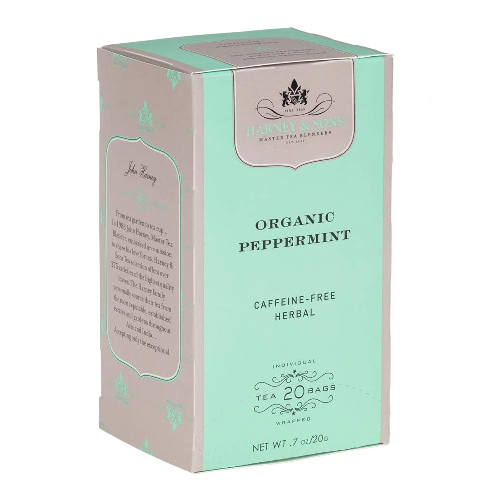 Harney & Sons Premium Organic Herbal Tea Peppermint 20 Count Pack