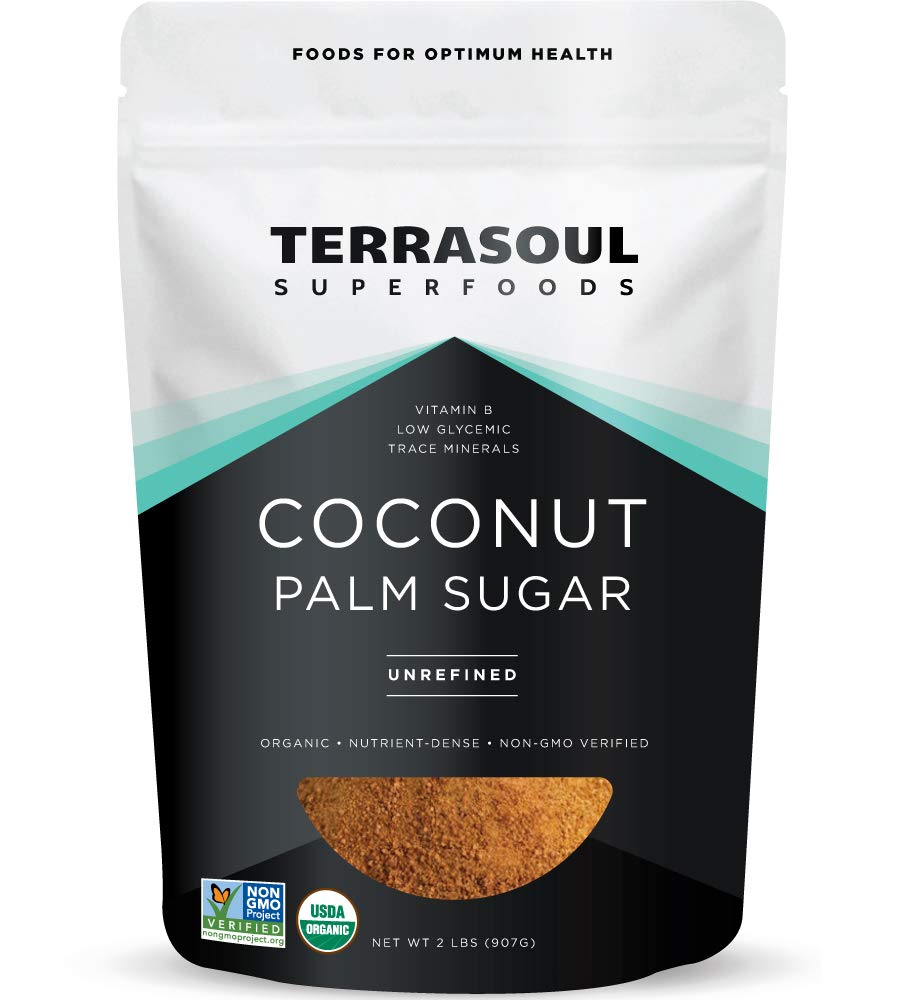 Terrasoul Superfoods Organic Coconut Sugar, Unrefined, Low Glycemic, 32 Ounce (2 Lbs)
