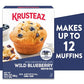 Krusteaz Wild Blueberry Muffin Mix, Blueberry Muffins Made With Real Blueberries, 17.1 oz Box