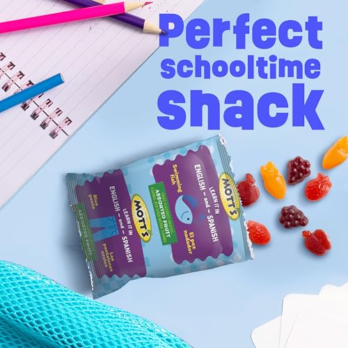 Motts Fruit Flavored Snacks, Assorted Fruit, Gluten Free Snack, Stocking Stuffers, Family Pack, 40 Ct, 32 Oz