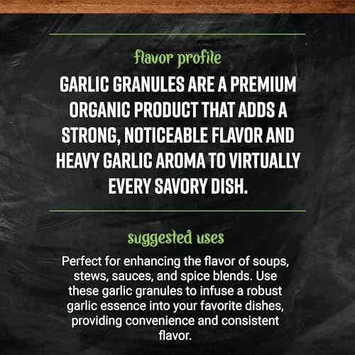 Frontier Herb Organic Garlic Granules, 2.7 oz (Pack of 5)