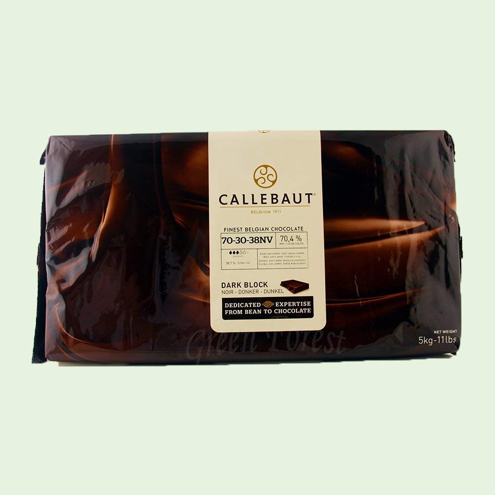 Callebaut Finest Belgian Dark Chocolate Baking Block - 70.5% - 1 Block, 11 Lbs