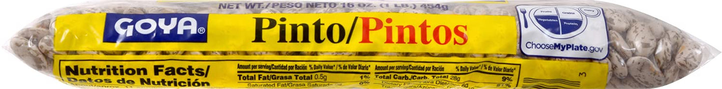 Goya Foods Pinto Beans, Dry, 16 Ounce (Pack Of 3)