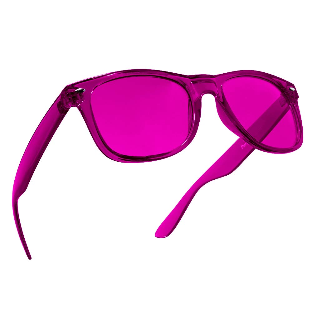 Purple Canyon Magenta Color Therapy Mood Glasses Light Therapy Chakra Healing Glasses Chromotherapy Magenta Colored Lenses